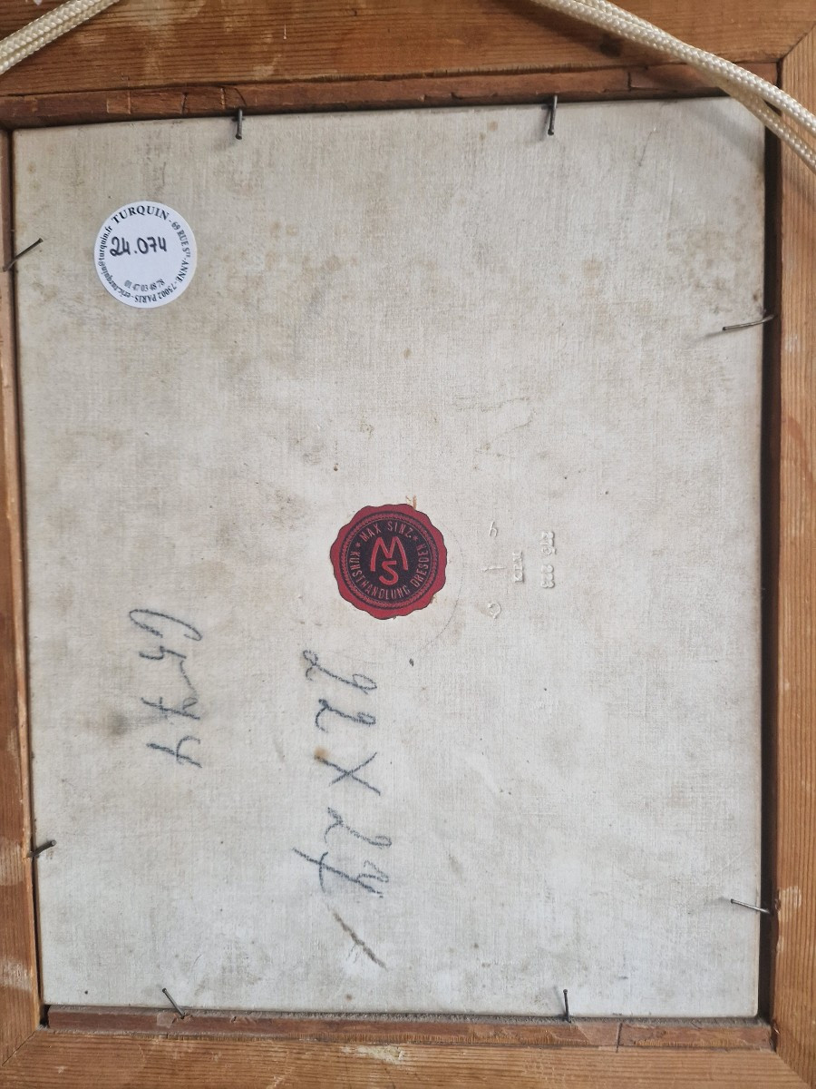  Cristian Seybold (after) - Portrait Of A Man In A Fur Headdress-photo-2