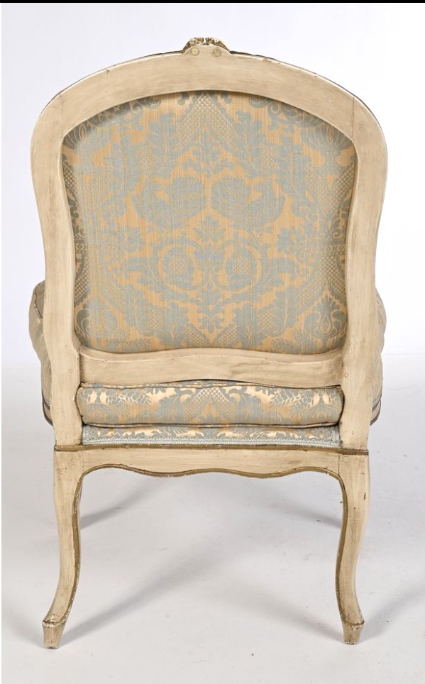 Paire de chaises Louis XV, de forme mouvementée - Epoque XVIII-photo-2