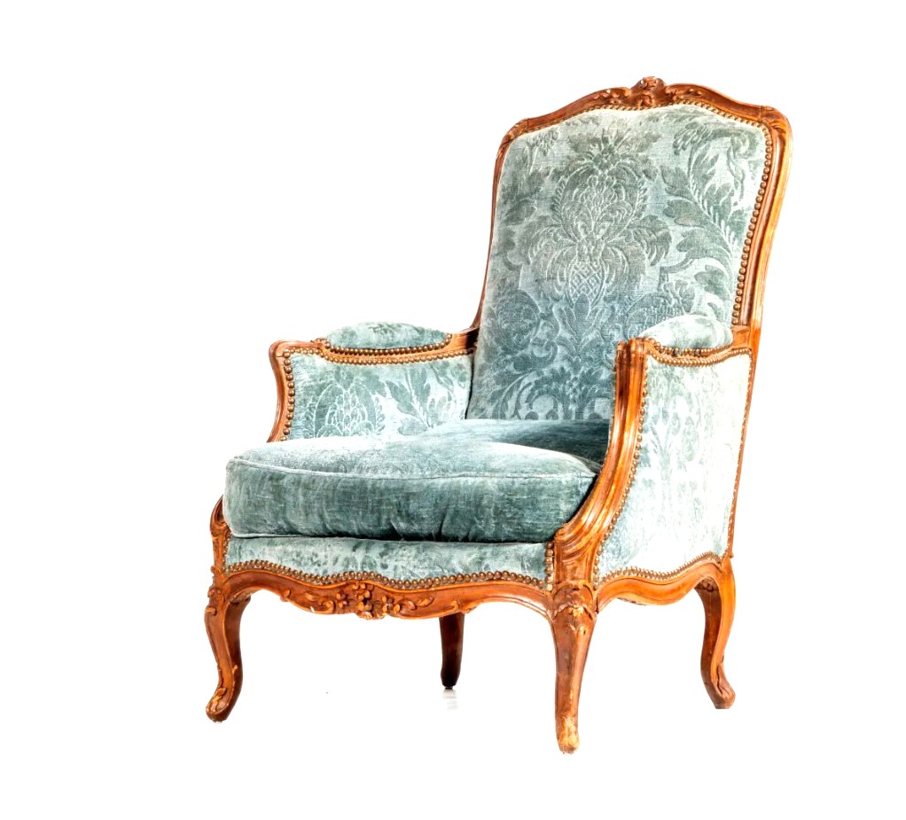 Estampillée BURGAT – Bergère En Bois De Hêtre Sculpté Et Mouluré – Epoque Louis XV