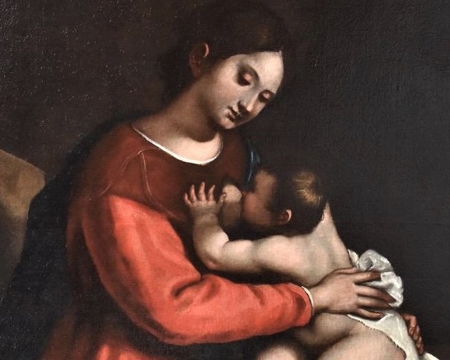 Virgin And Child Nursing - Circle Of Antiveduto Grammatica - Late 16th/early 17th Century-photo-4