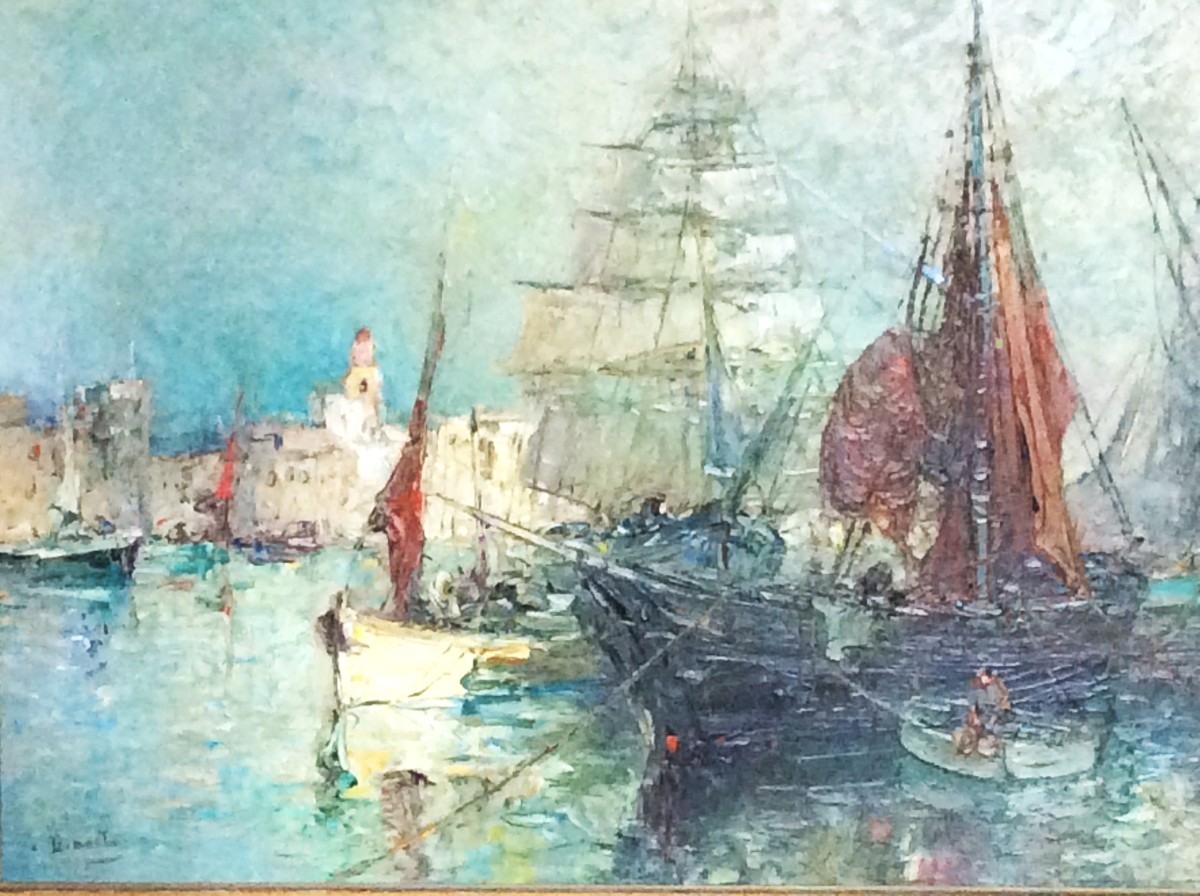 Cakes In The Port - Oil By A. Demarta XXth-photo-4