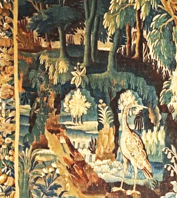 Tapisserie de verdure  -  Aubusson ou Felletin - Epoque Louis XIV-photo-2