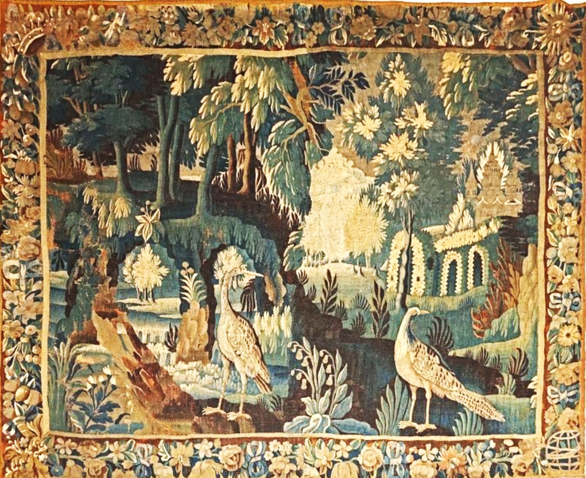 Tapisserie de verdure  -  Aubusson ou Felletin - Epoque Louis XIV-photo-4