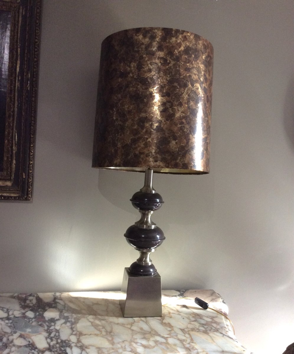 Maison CHARLES - Lampe avec base métal-photo-2