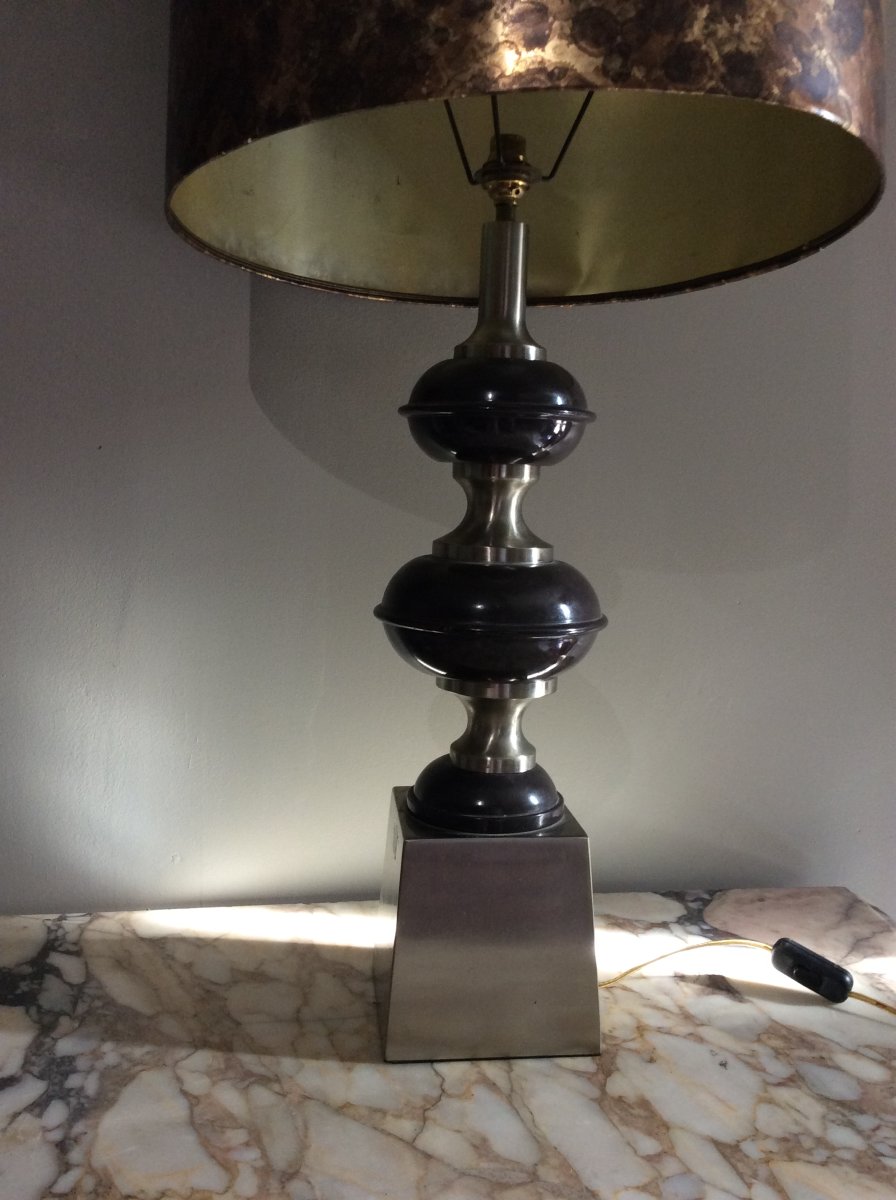 Maison CHARLES - Lampe avec base métal-photo-4
