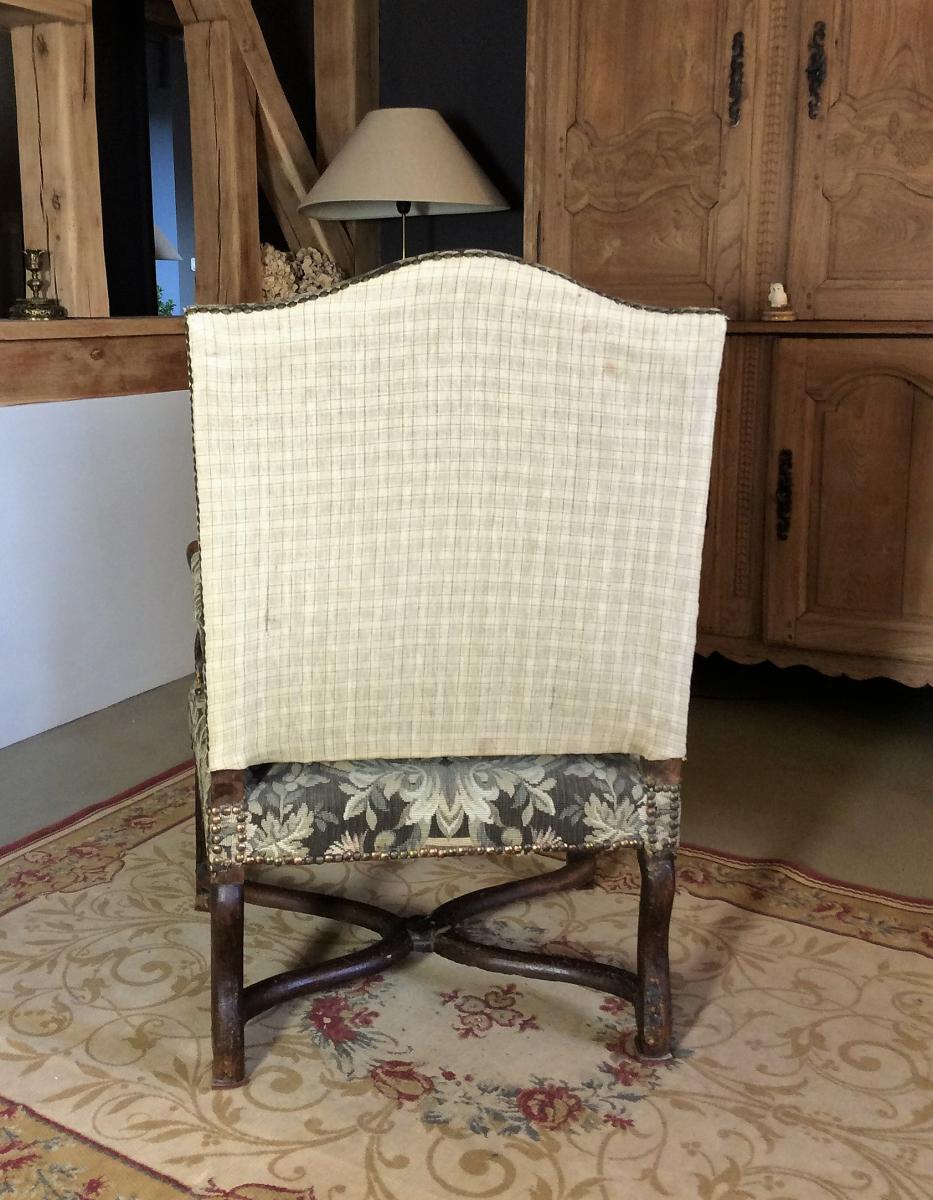REMISE DE 25\% -  Fauteuil En Bois Naturel - Epoque Régence-photo-4