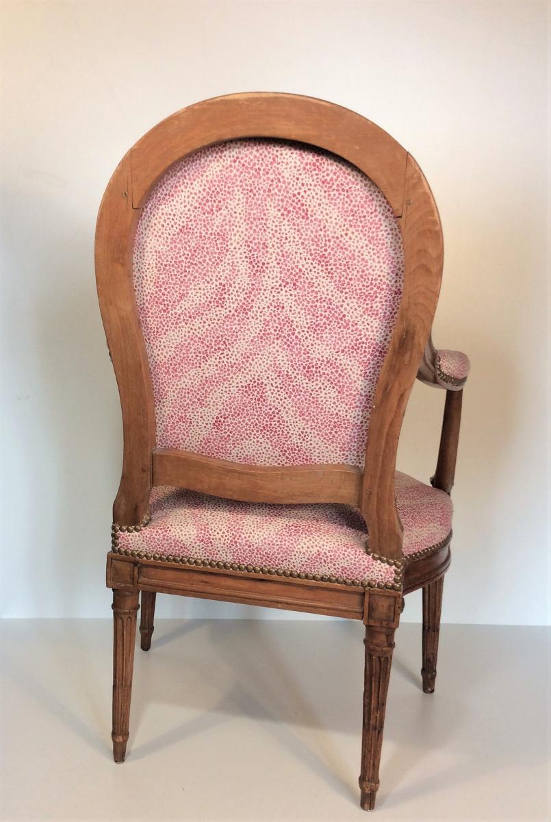   From 26.09 To 16.10: 20% Discount  -   Stamped Demay, Flat Back Armchair - Louis XVI Period-photo-1
