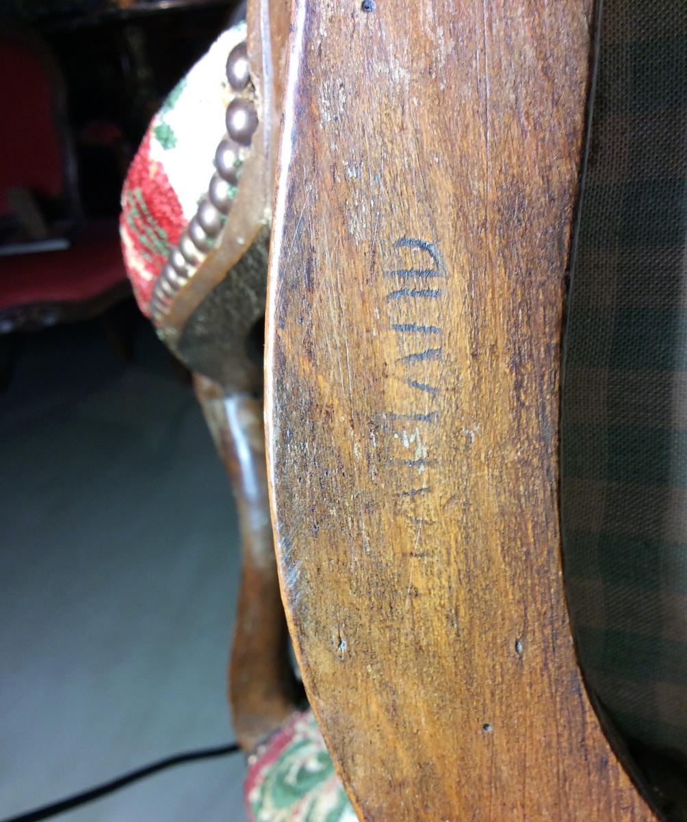    25% Discount  -   Stamped Amand, Pair Of Armchairs In The Queen - XVIII-photo-7