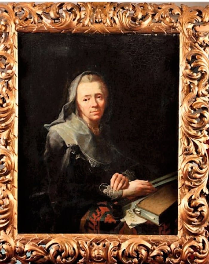 Cristian Seybold - Portrait De Femme Lisant - 18ème Siècle-photo-2