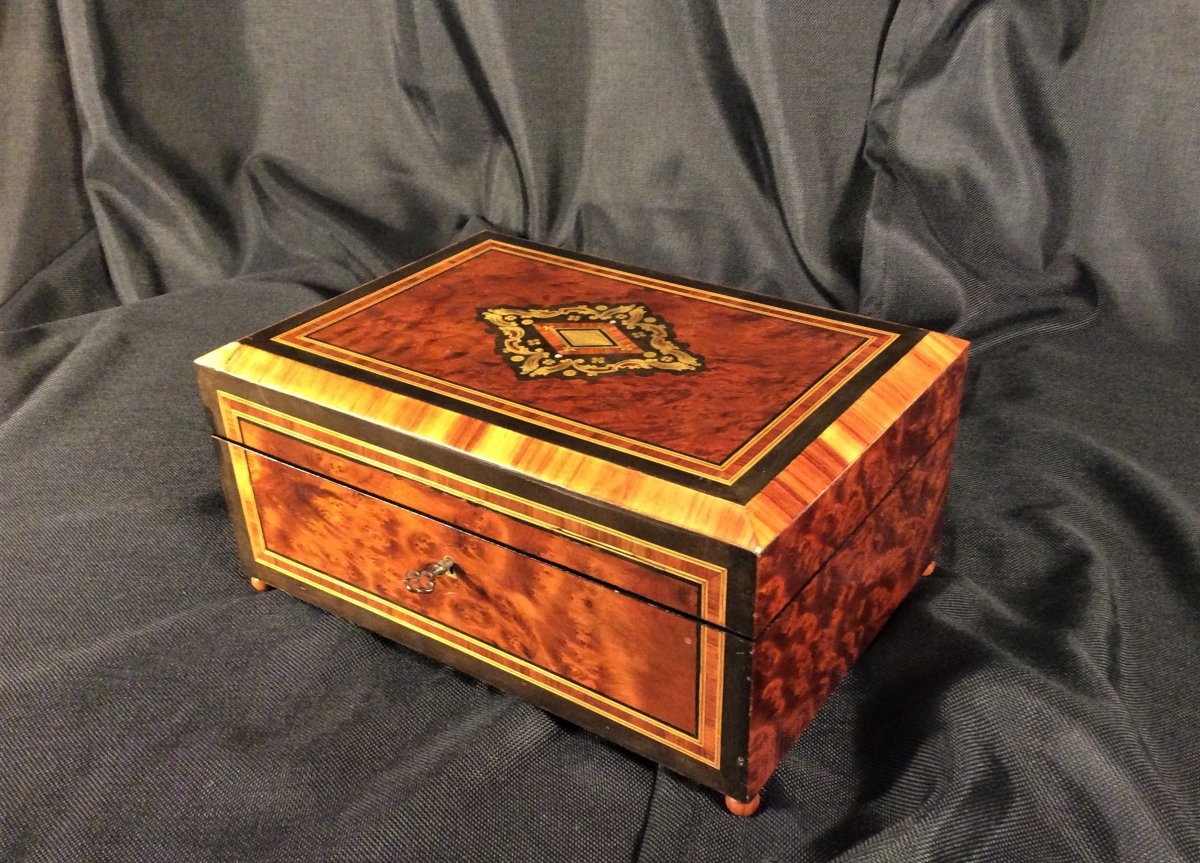 From 26.09 To 16.10: 20% Discount  -  Box With Sewing - Napoleon III Period - 19th Century-photo-2