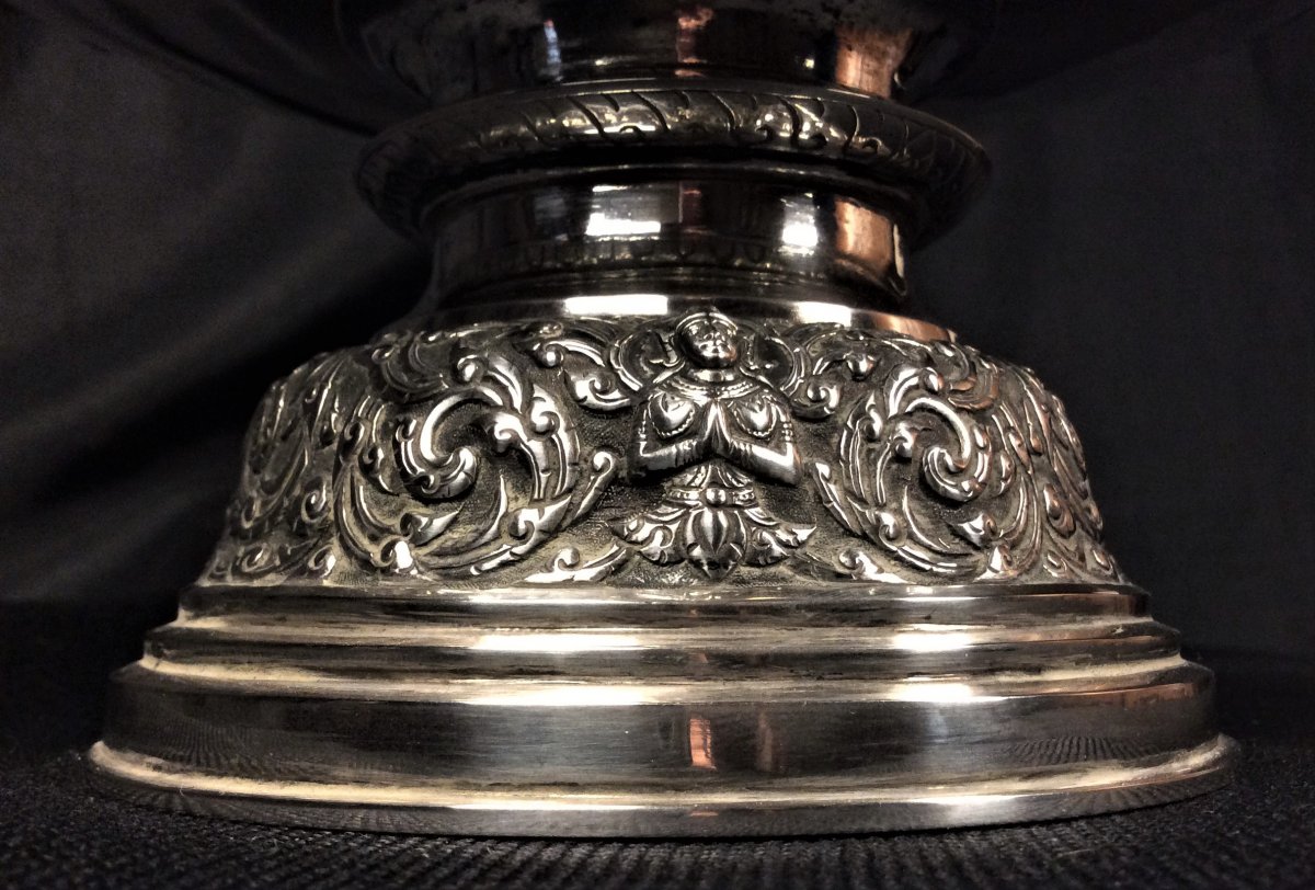 Remise de 25\%  -   Importante Coupe En Argent - Epoque Napoléon III - 19ème-photo-2