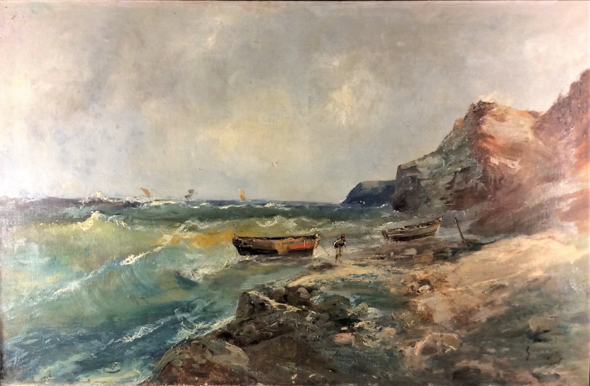  Emile Godchaux - Marine - Oil On Canvas