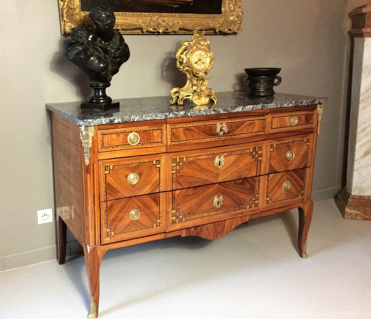 25% Discount - Stamped "f. Delorme" - Trouser Commode - Transition - 18th Century