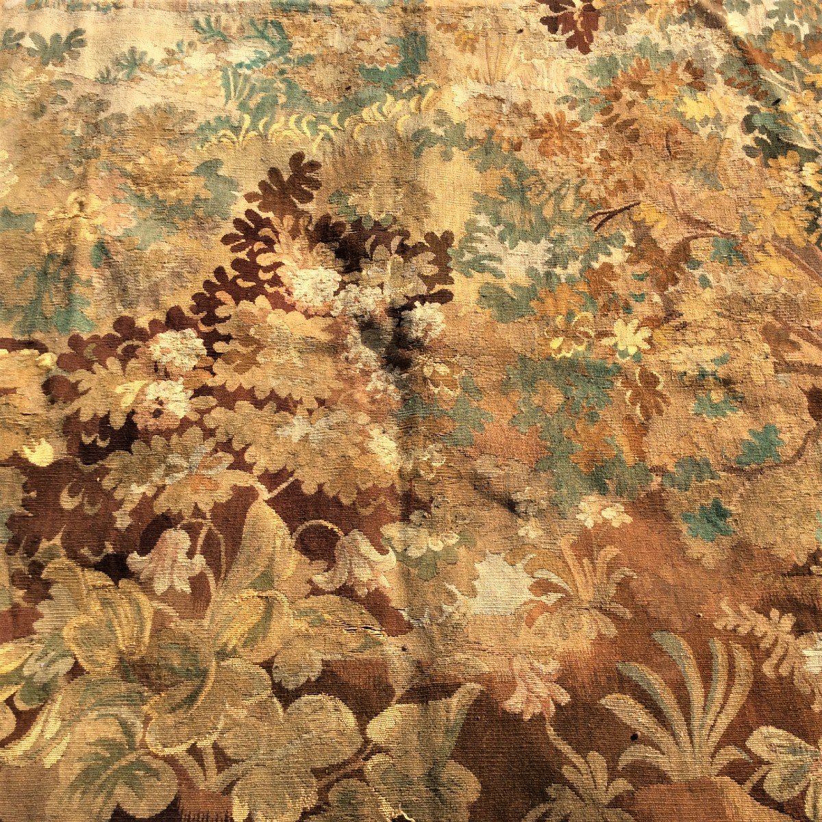 25% Discount  - Aubusson Tapestry Panel In Wool And Silk - France - XIXth -photo-3
