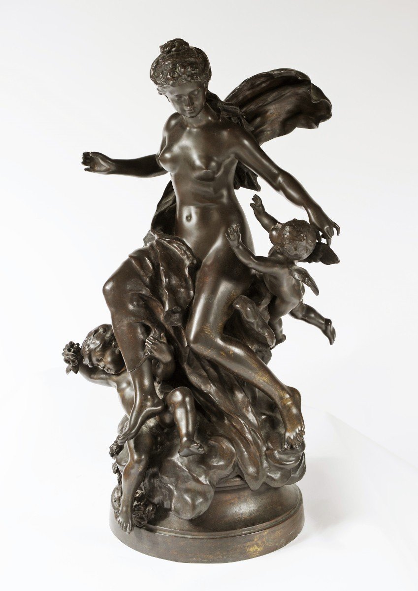Important Et Magnifique Bronze Patiné Signé Mathurin Moreau – 19ème Siècle