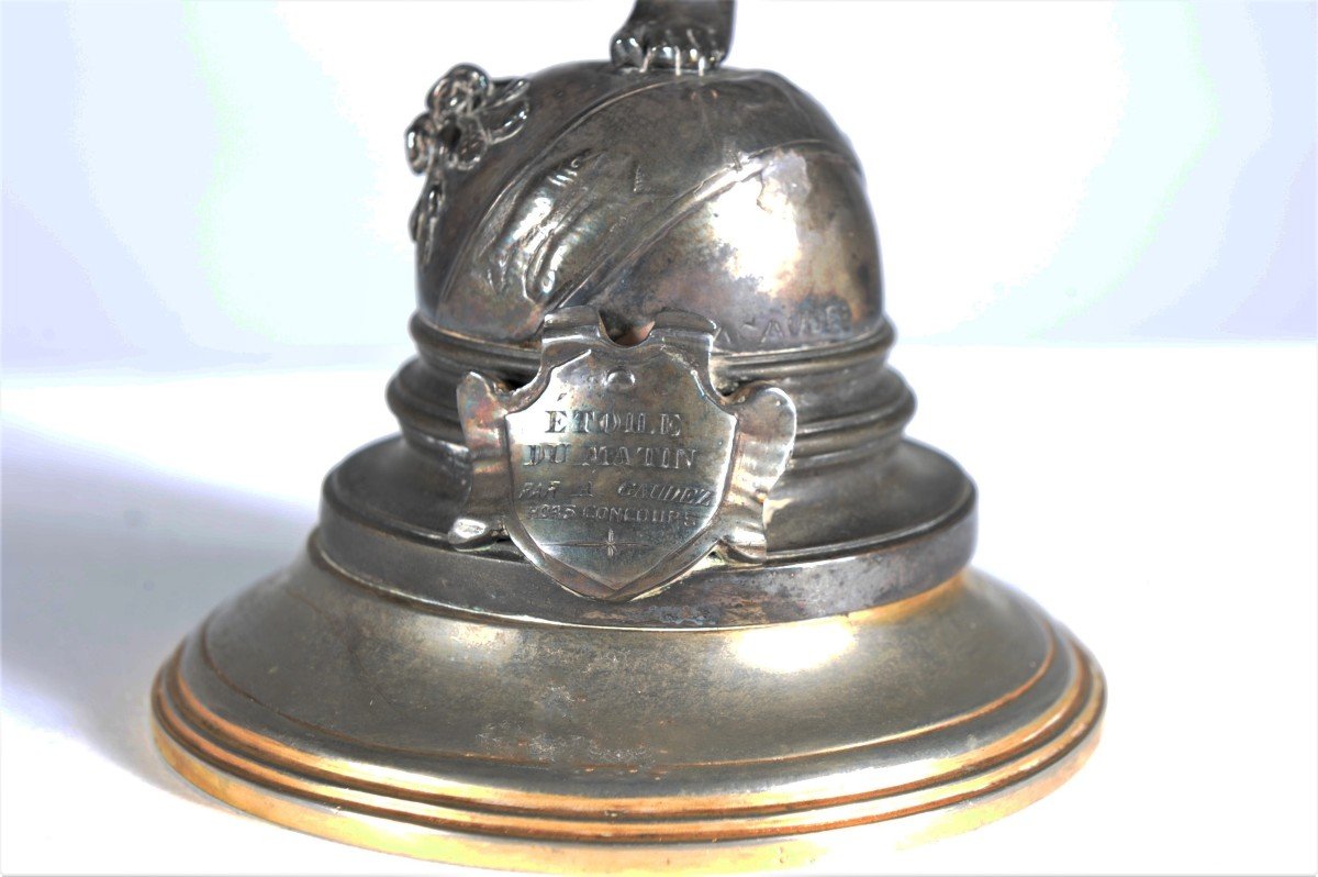 Etoile Du Matin - Bronze Argenté Art Nouveau -  Adrien Etienne Gaudez -photo-2