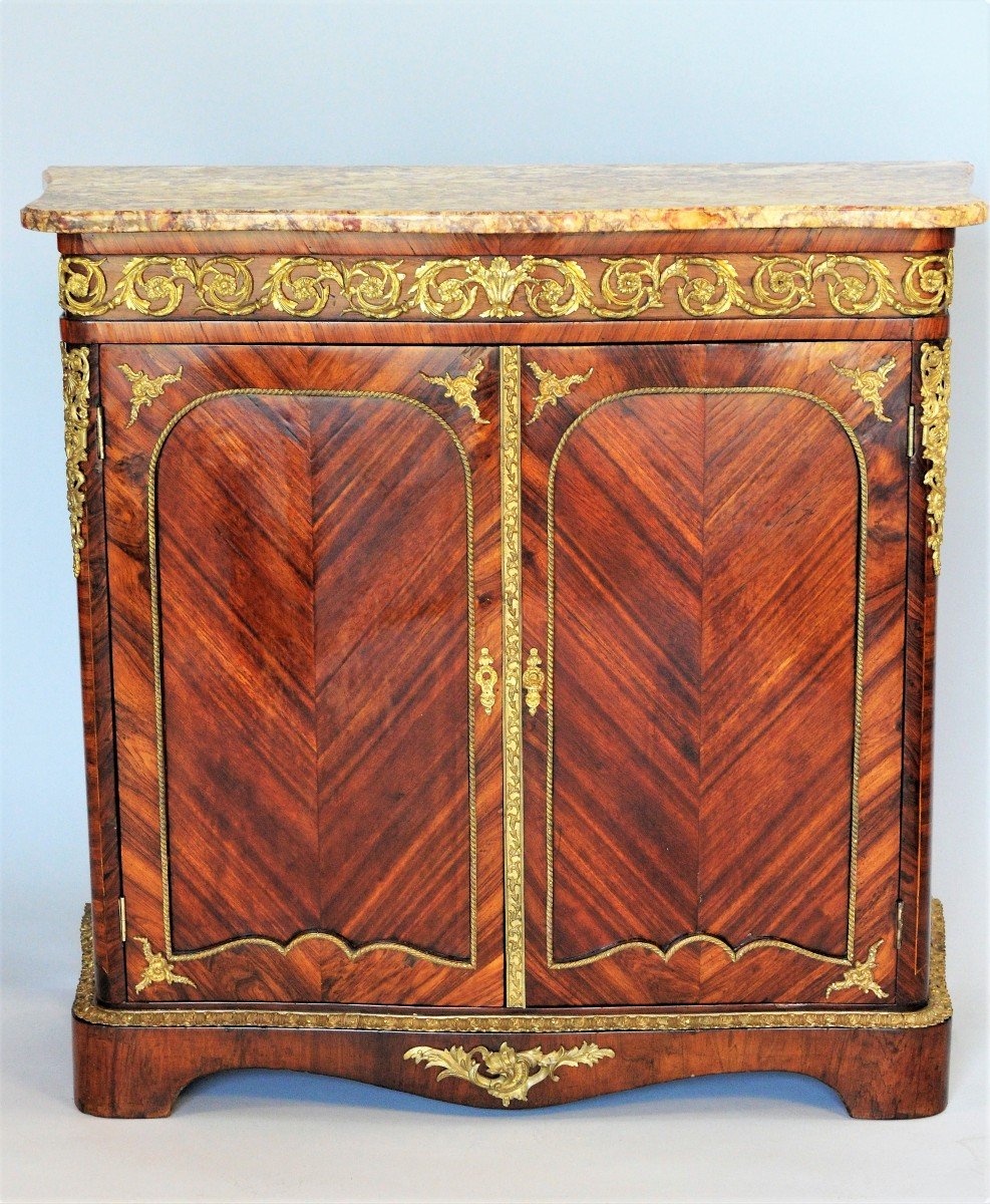   Buffet Cabinet At Support Height In Rosewood And Satin - Napoleon III Period