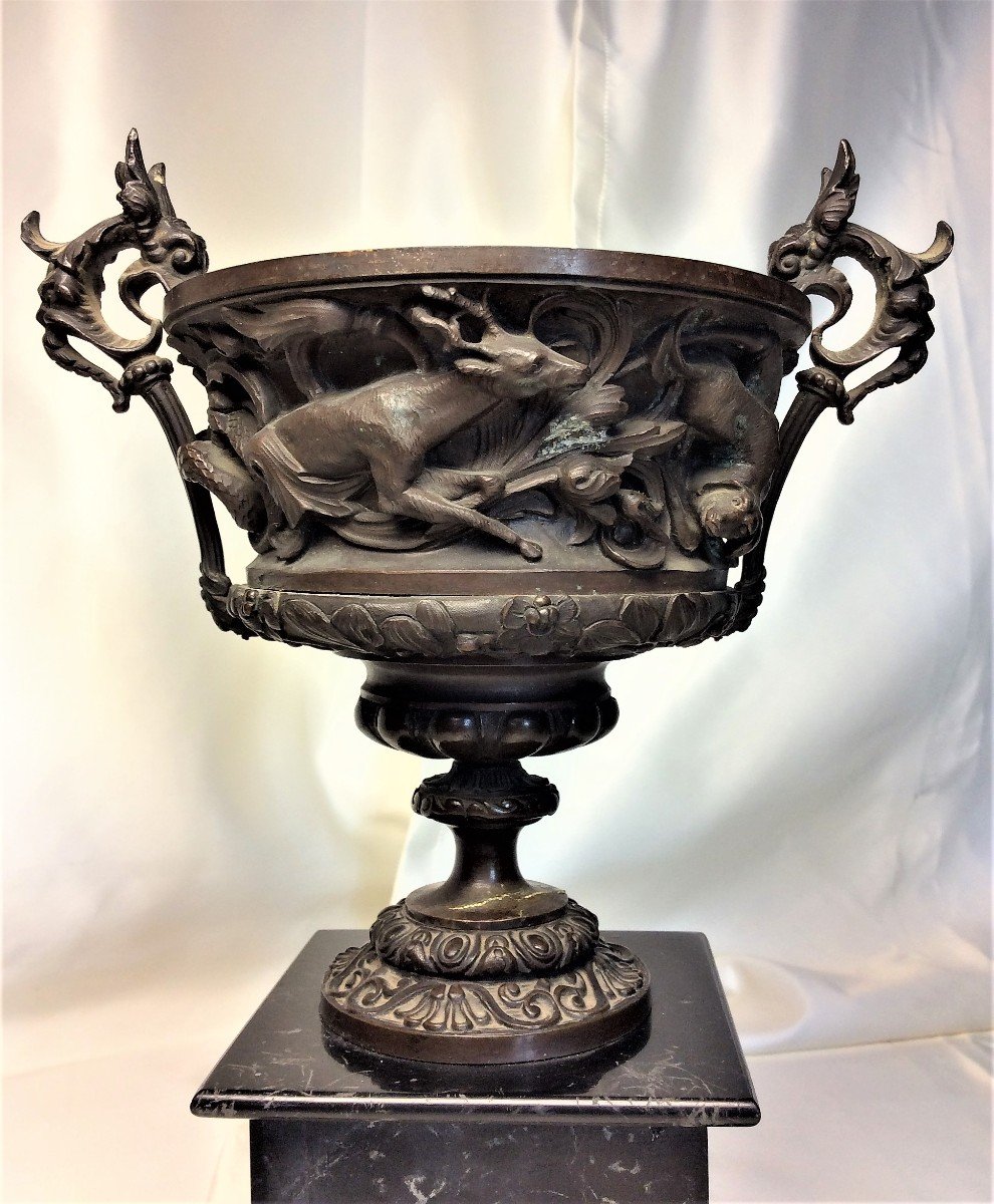25% Discount -pair Of 19th Neo-renaissance Cups -  Wannegem-lede Castle-photo-1