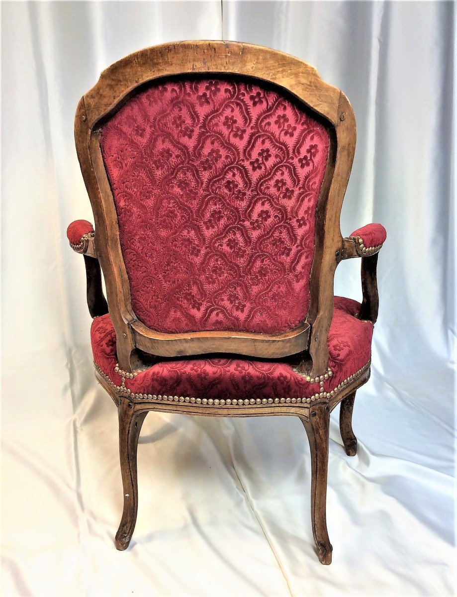   Stamped Claude Sene 1 - Pair Of Convertible Armchairs - Louis XV Period-photo-2