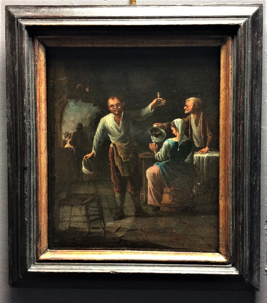    Tavern Scene - Dutch School - Late 17th Century-photo-4