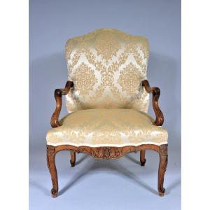 Beautiful Armchair With Flat Backrest - Regency Period - Early 18th Century