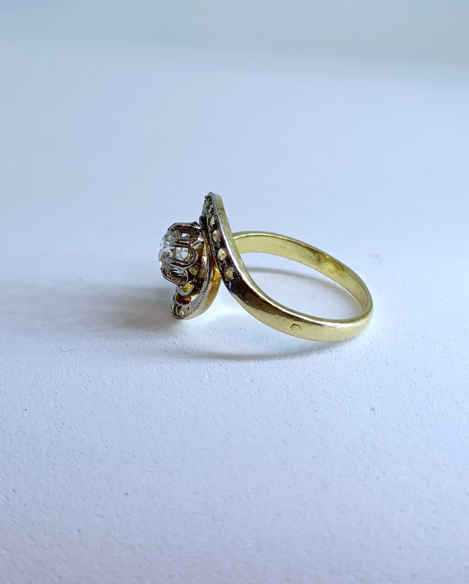 Bague Tourbillon En Or Et Diamants-photo-2