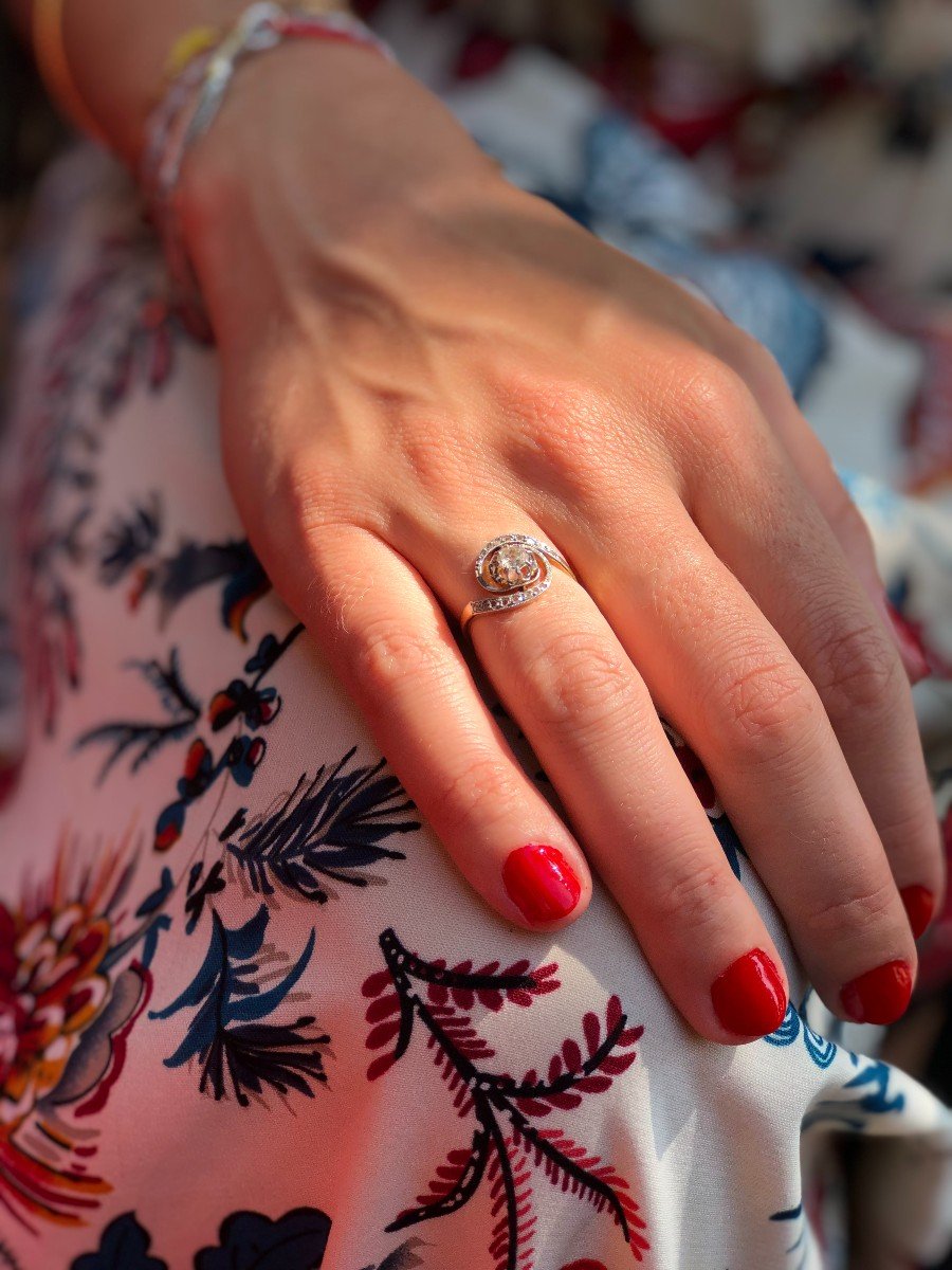 Bague Tourbillon En Or Et Diamants-photo-1