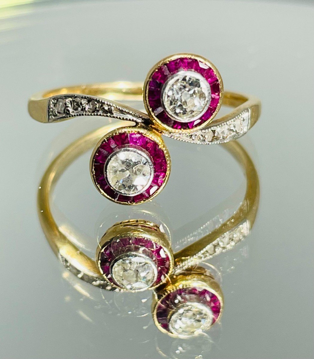 You And Me Ruby And Diamond Ring