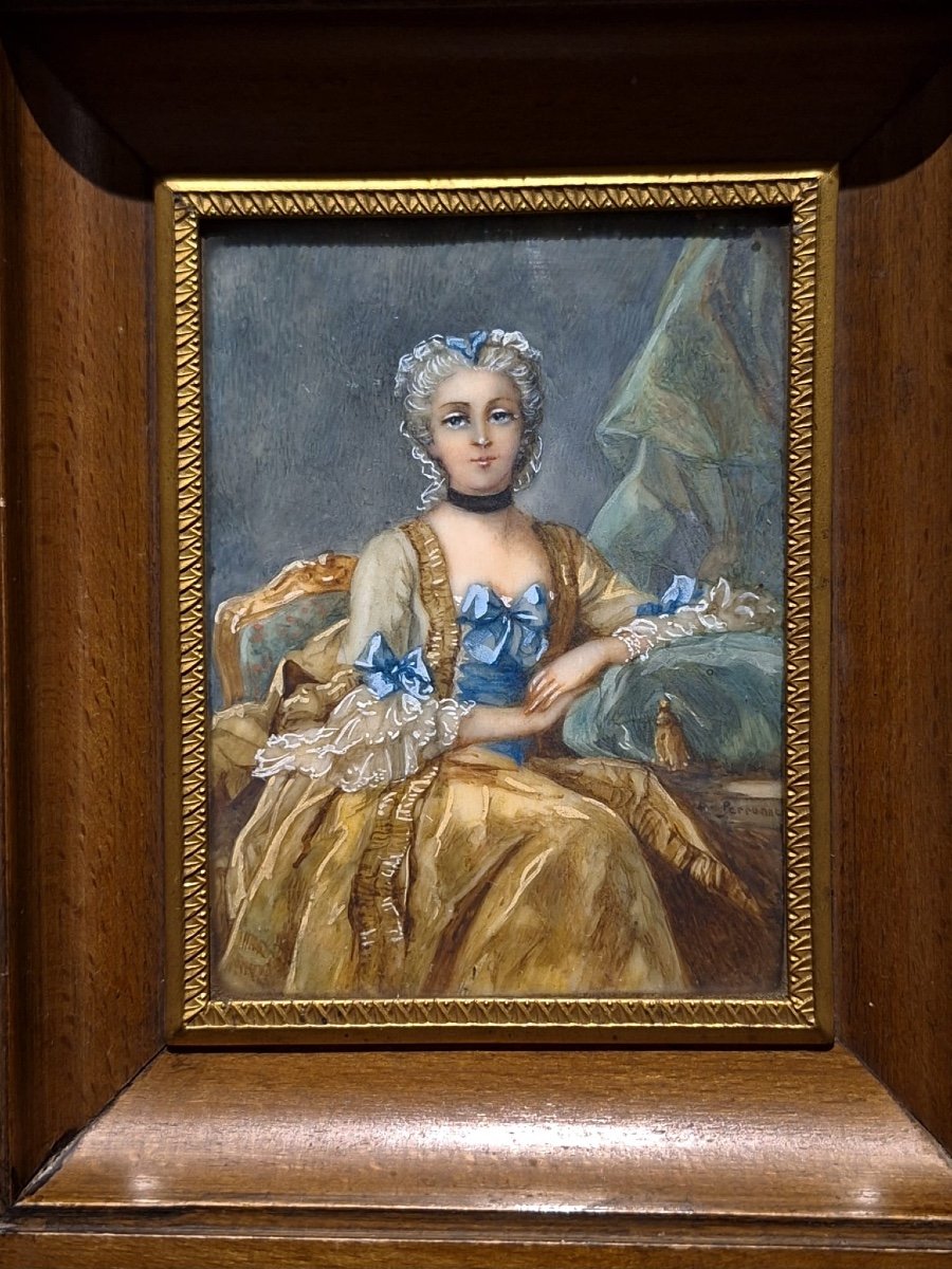 Miniature Portrait Of Madame De Sorquainville
