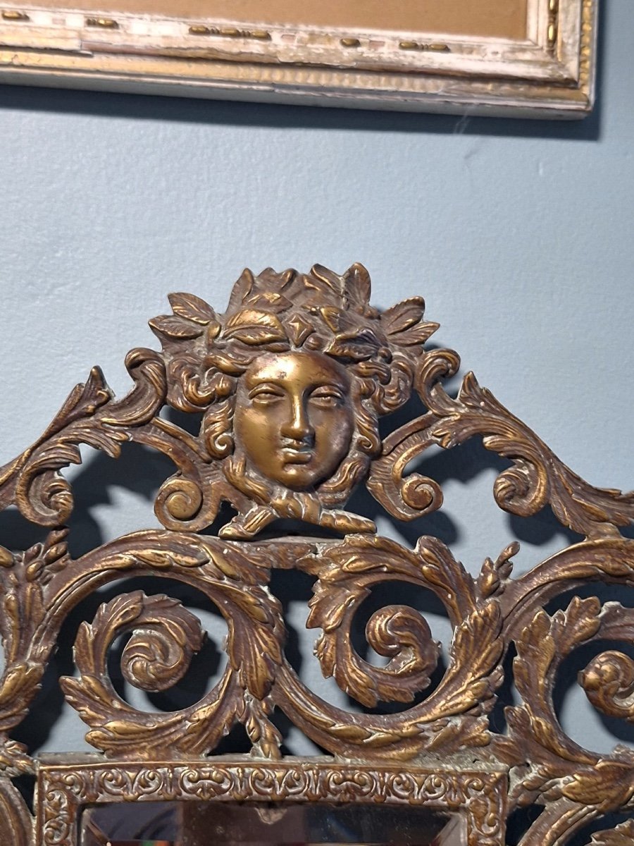 Miroir En Bronze Antique-photo-2