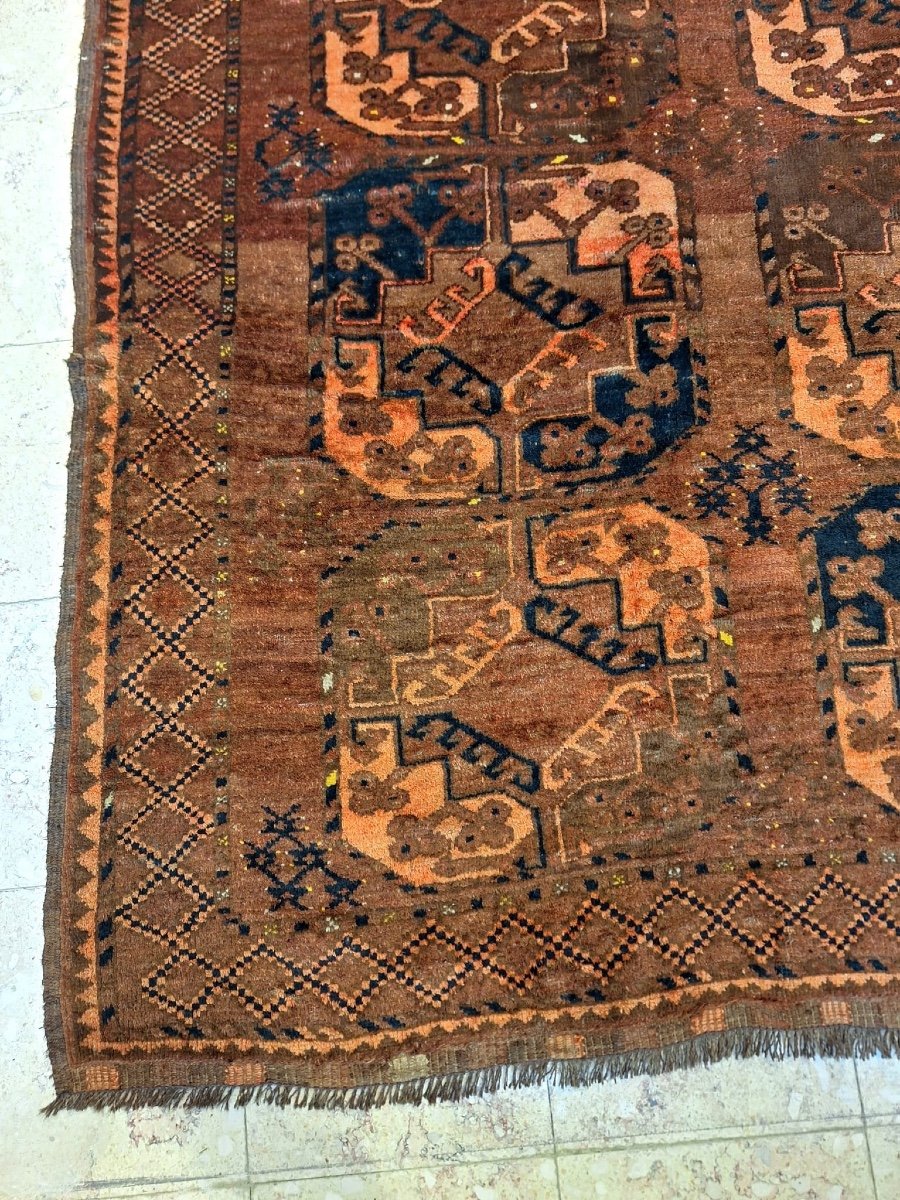 Tapis Ancien Noué Main Ersari, Afghanistan-photo-7