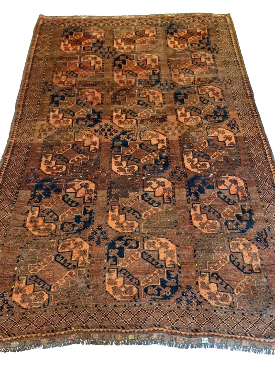 Tapis Ancien Noué Main Ersari, Afghanistan