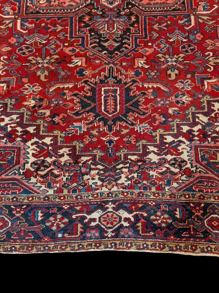 Tapis Vintage Noué à La Main Heriz, Iran-photo-1
