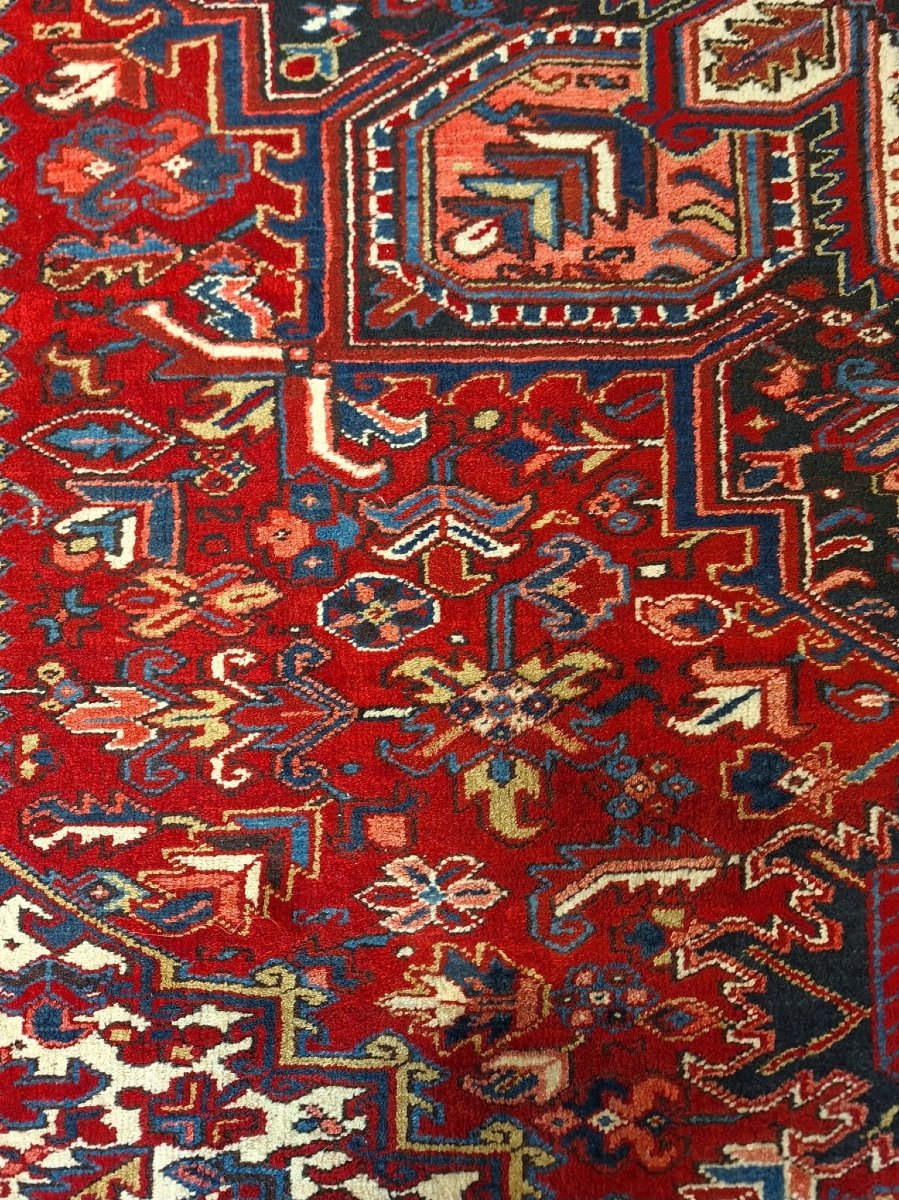 Tapis Vintage Noué à La Main Heriz, Iran-photo-5