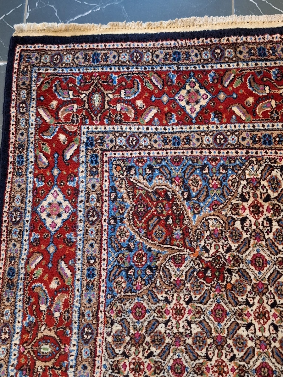 Tapis Vintage Noué Main Moud, Iran-photo-3