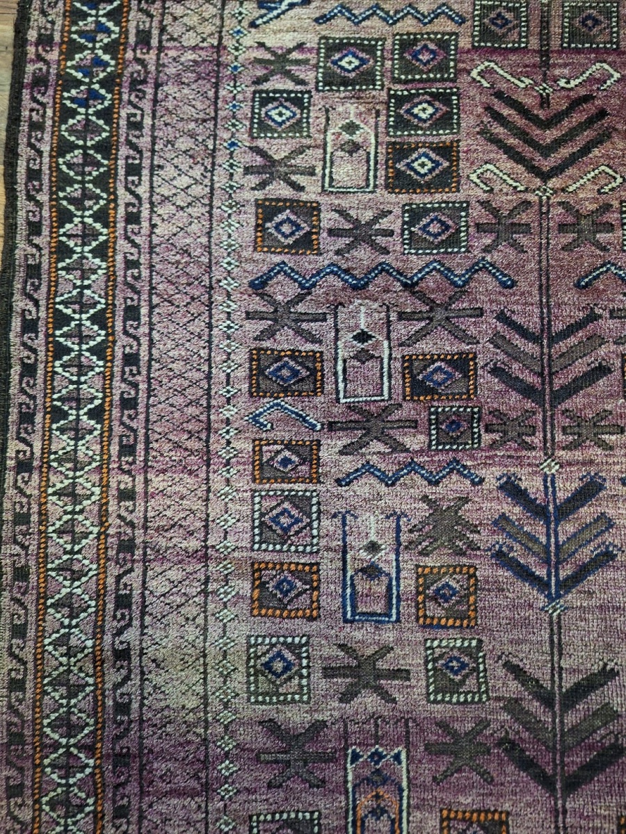 Antique Hand-knotted Baluchi Rug, Afghanistan-photo-4