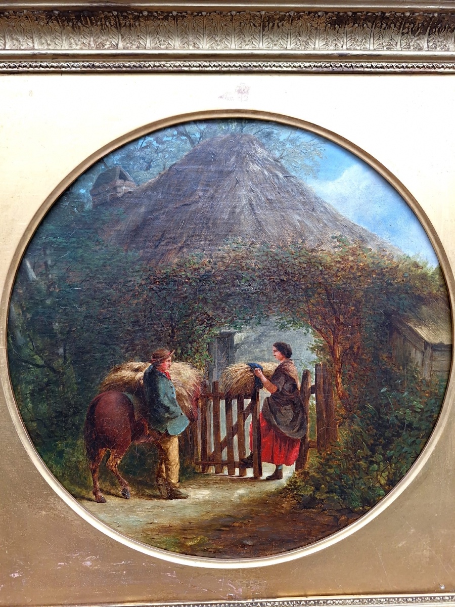 Peinture Ancienne, XIXe Siècle-photo-2