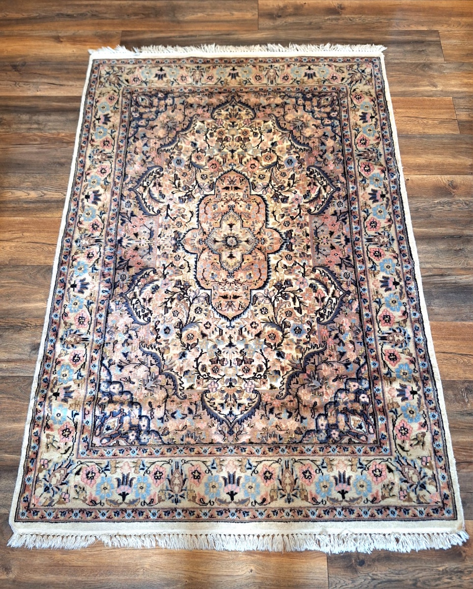 Vintage Indian Handmade Punjabi Rug-photo-2