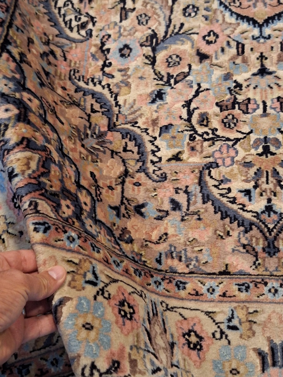 Vintage Indian Handmade Punjabi Rug-photo-3