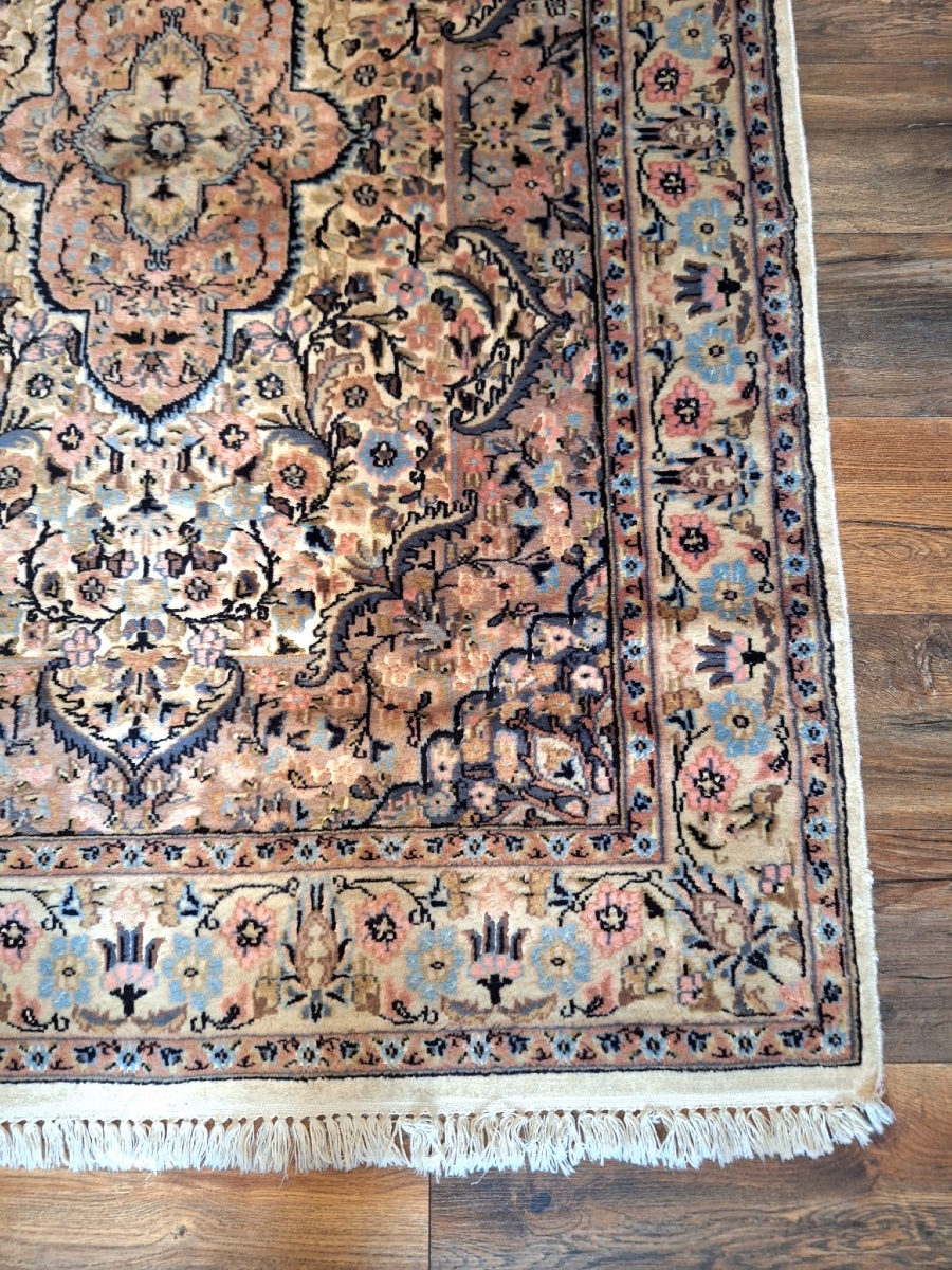 Vintage Indian Handmade Punjabi Rug-photo-4