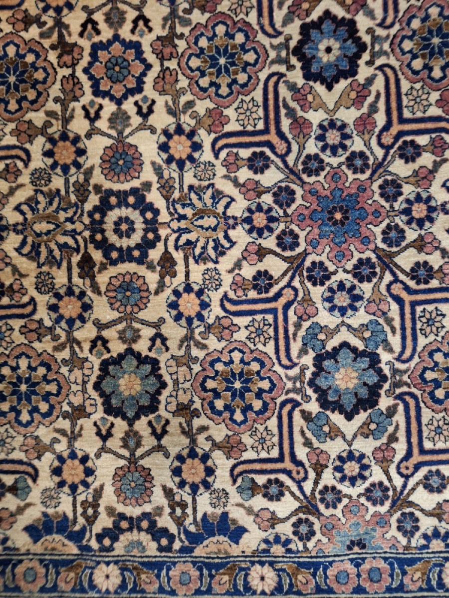Antique Handmade Persian Rug Varamin-photo-1