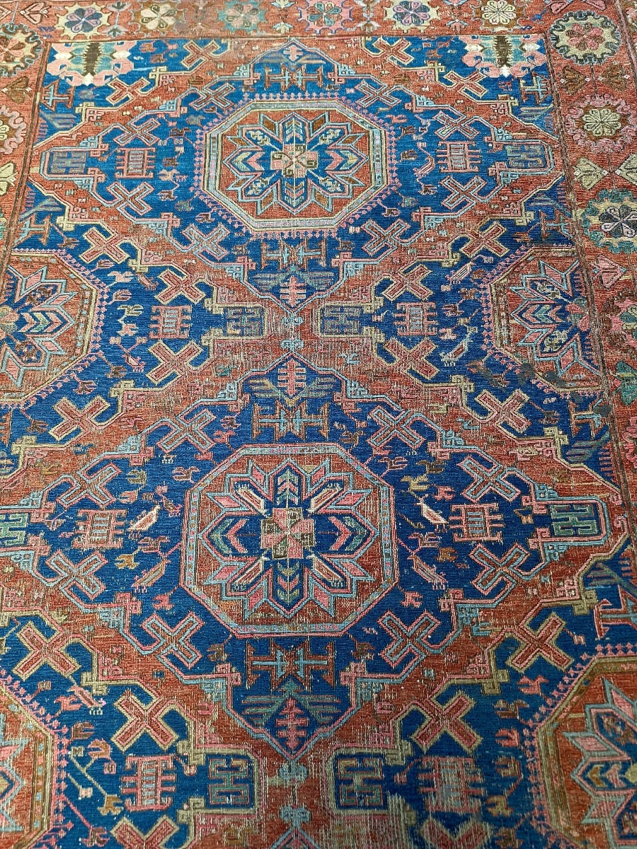 Tapis caucasien antique fait main Sumack-photo-7