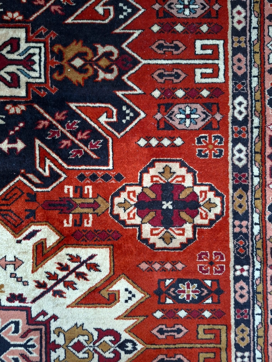 Tapis caucasien vintage fait main Shirvan-photo-5