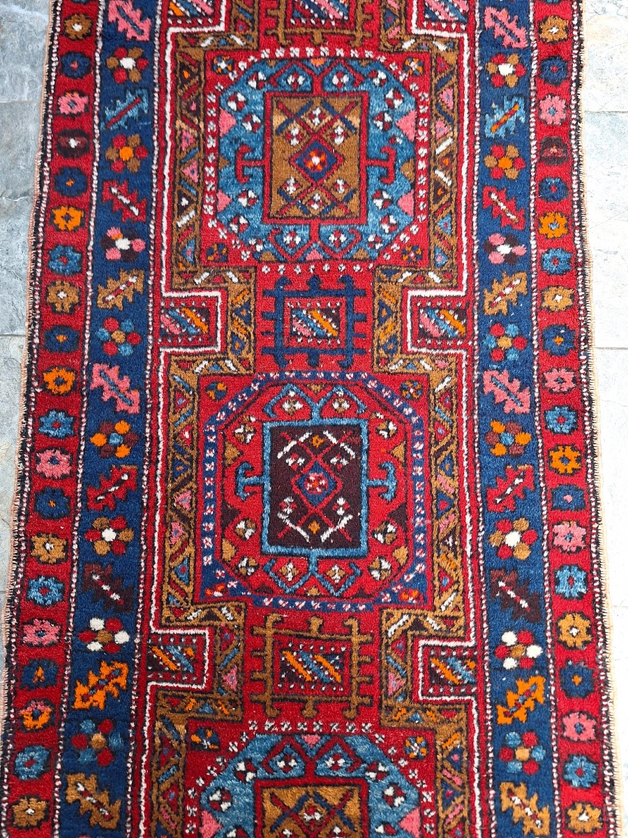 Vintage Handmade Persian Rug Hamadan-photo-2