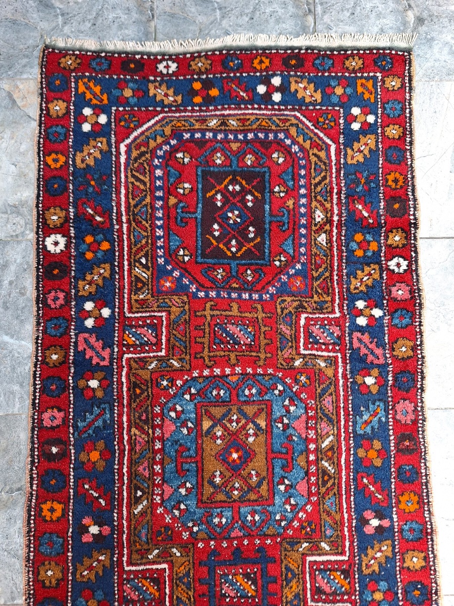Vintage Handmade Persian Rug Hamadan-photo-4