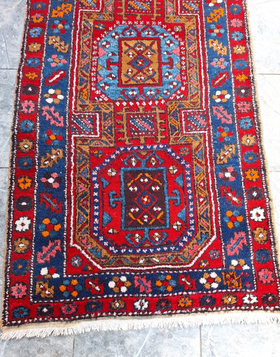 Vintage Handmade Persian Rug Hamadan-photo-4