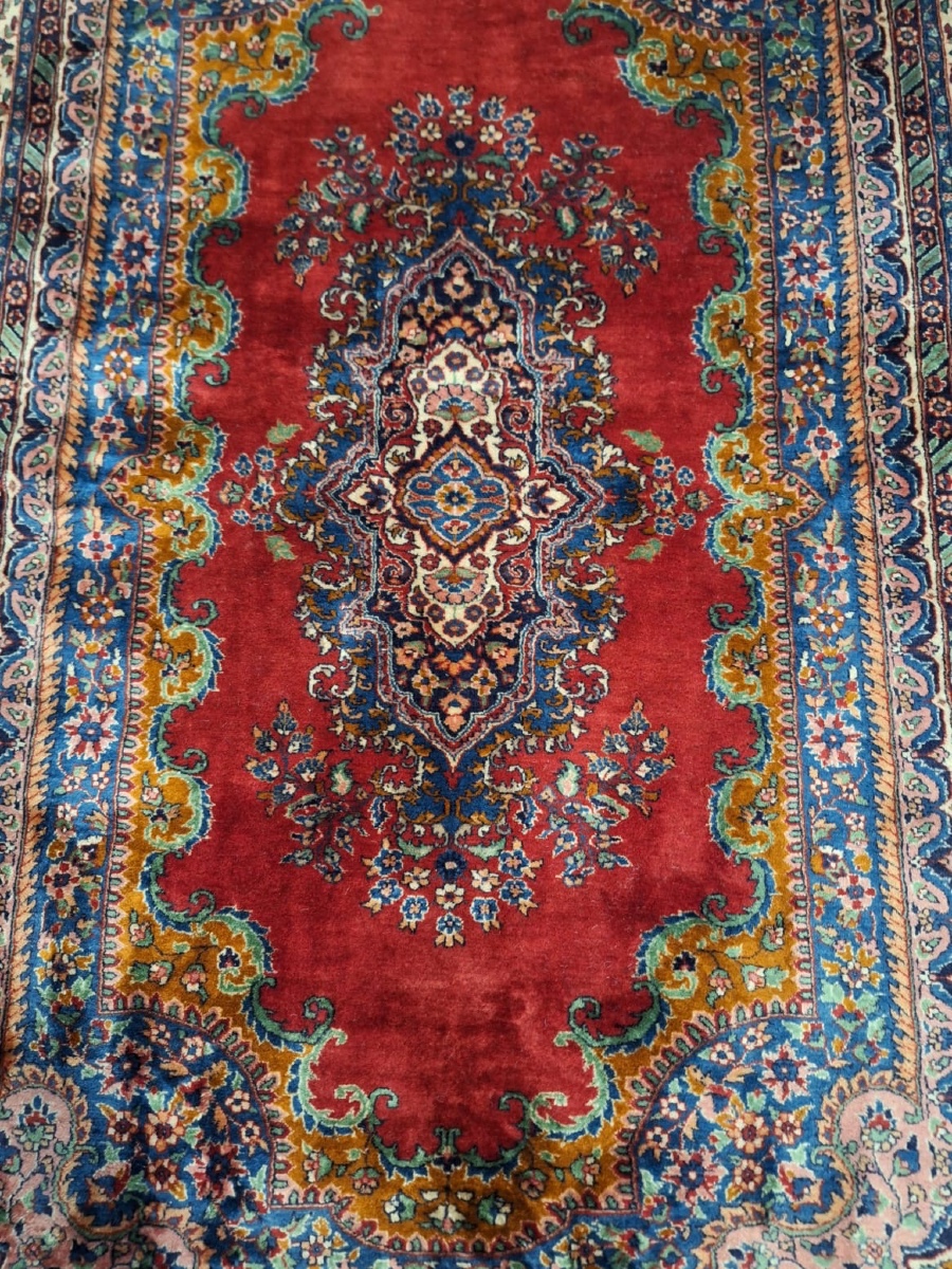 Handmade Kirman Rug, Pakistan-photo-2