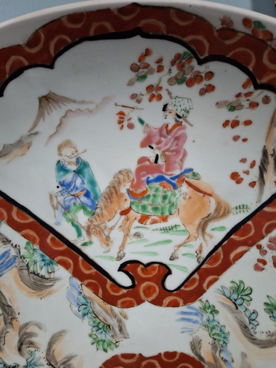 Grande assiette japonaise Kutani-photo-4