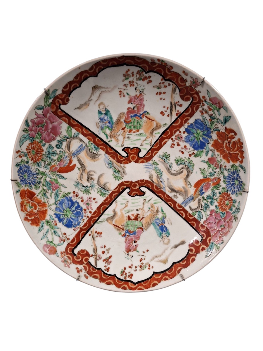 Grande assiette japonaise Kutani
