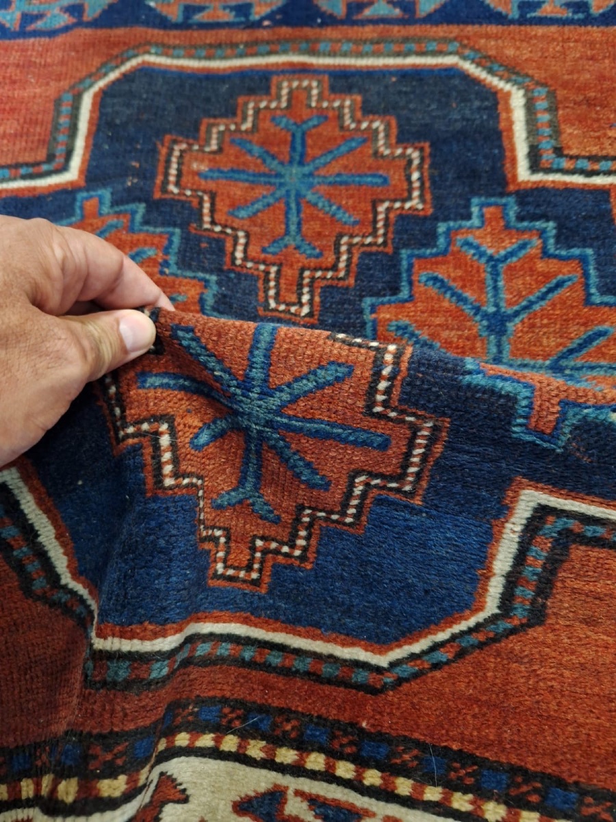 Tapis caucasien fait main, XXe siècle-photo-3